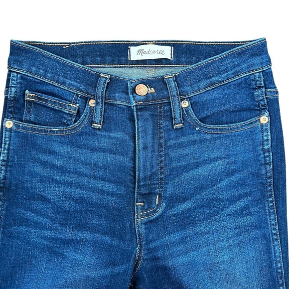 Madewell 10" High-Rise Skinny Crop Jeans Smithley Wash "Magic Pockets" Sz 26 EUC - Picture 8 of 15